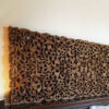 Richly carved Tropical Frond Wall Panel for interior wall paneling, showcasing an elaborate tropical motif that brings a touch of nature's elegance indoors.