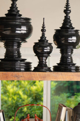 Myanmar Food Offering Lacquerware-set of 3
