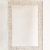 Exquisitely handcrafted carved wood mirror frame with tribal designs in a whitewash finish, ready to complement your nature-inspired home decor.